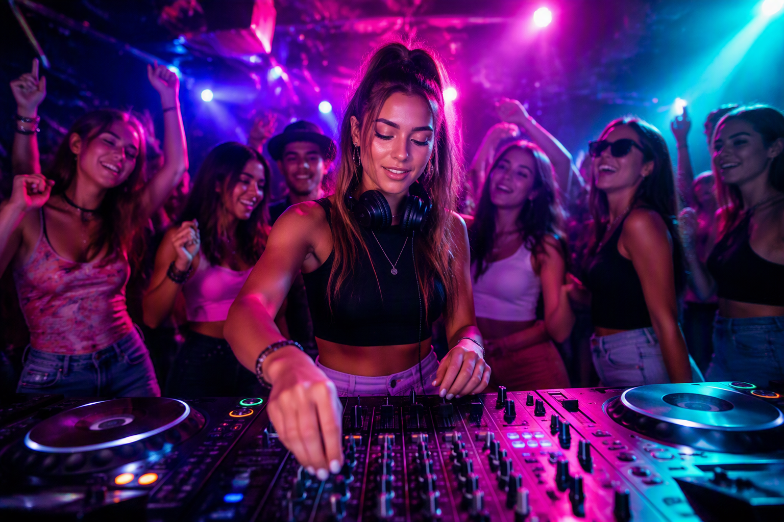 DJ en cabina